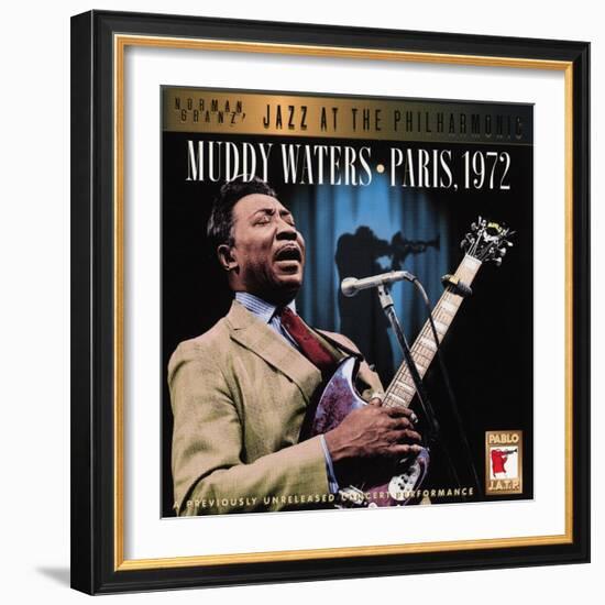 Muddy Waters - Paris, 1972-null-Framed Art Print