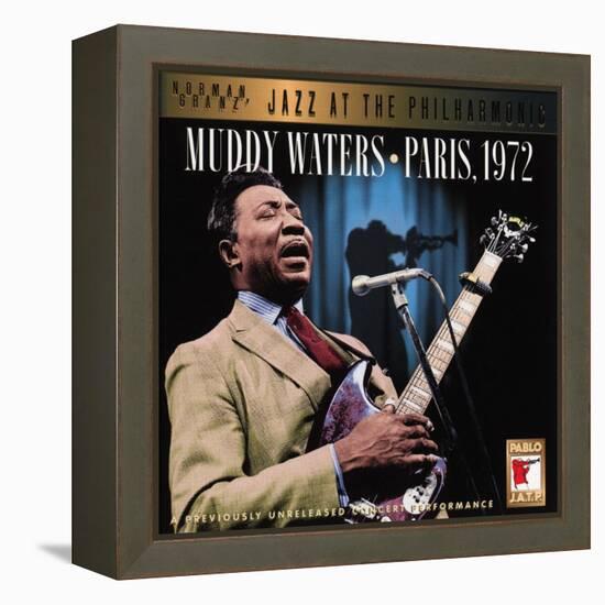 Muddy Waters - Paris, 1972-null-Framed Stretched Canvas