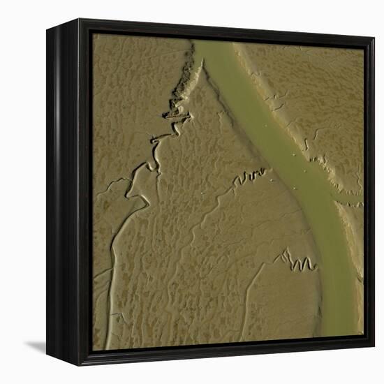 Mudflat, Aiguillon Bay, Vendee, France, July 2017.-Loic Poidevin-Framed Premier Image Canvas