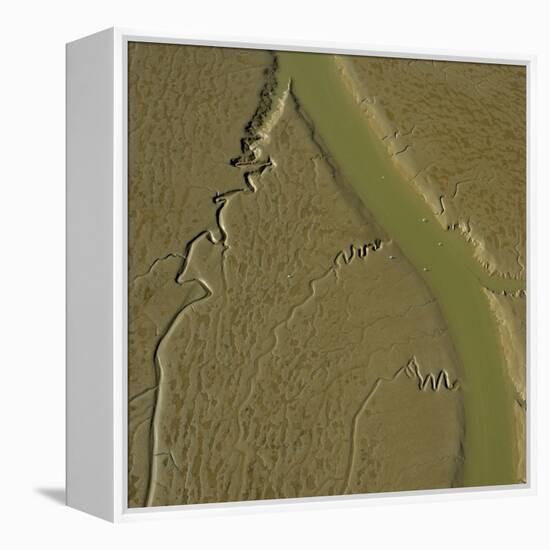 Mudflat, Aiguillon Bay, Vendee, France, July 2017.-Loic Poidevin-Framed Premier Image Canvas