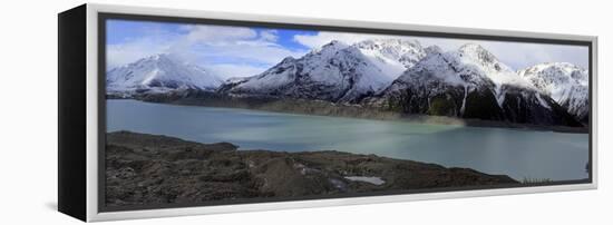 Mueller Glacier at the Head of the Kea Point Track, Mt. Cook National Park, New Zealand-Paul Dymond-Framed Premier Image Canvas