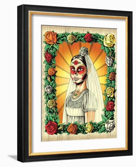 Muerta Bride-Nicholas Ivins-Framed Art Print