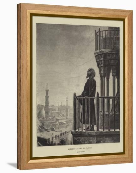 Muezzin Calling to Prayer-null-Framed Premier Image Canvas