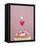 Muffin, Icing, Pink, Chocolate Beans, Candle, Heart Form, Burn, Detail-Nikky-Framed Premier Image Canvas