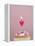 Muffin, Icing, Pink, Chocolate Beans, Candle, Heart Form, Burn, Detail-Nikky-Framed Premier Image Canvas