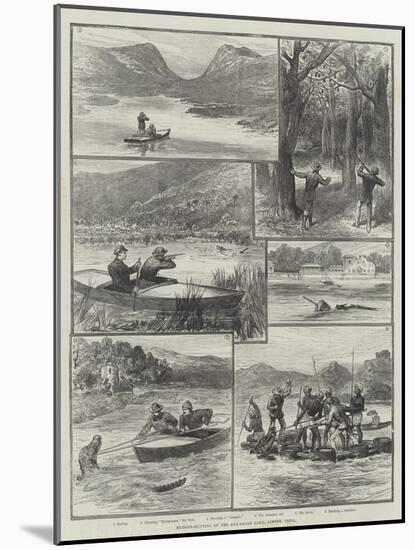 Mugger-Hunting on the Ana-Sagar Lake, Ajmere, India-null-Mounted Giclee Print