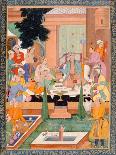 Akbar Receiving the Drums and Standards Captured from Abdullah Uzbeg, Governor of Malwa, in 1564-Mughal-Giclee Print