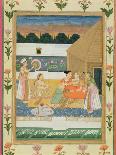 Akbar Receiving the Drums and Standards Captured from Abdullah Uzbeg, Governor of Malwa, in 1564-Mughal-Giclee Print