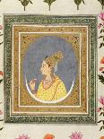 Portrait of a Lady Holding a Lotus Petal, from the Small Clive Album, C.1750-60-Mughal-Giclee Print