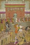 A Procession Scene with Musicians, from a copy of the Padshanama, Mughal period, mid 17th century-Mughal School-Giclee Print
