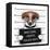 Mugshot Dog-Javier Brosch-Framed Premier Image Canvas