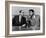 Muhammad Ali and Howard Cosell on WaBC Radio in 1965-null-Framed Photo