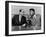 Muhammad Ali and Howard Cosell on WaBC Radio in 1965-null-Framed Photo