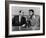 Muhammad Ali and Howard Cosell on WaBC Radio in 1965-null-Framed Photo