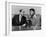 Muhammad Ali and Howard Cosell on WaBC Radio in 1965-null-Framed Photo