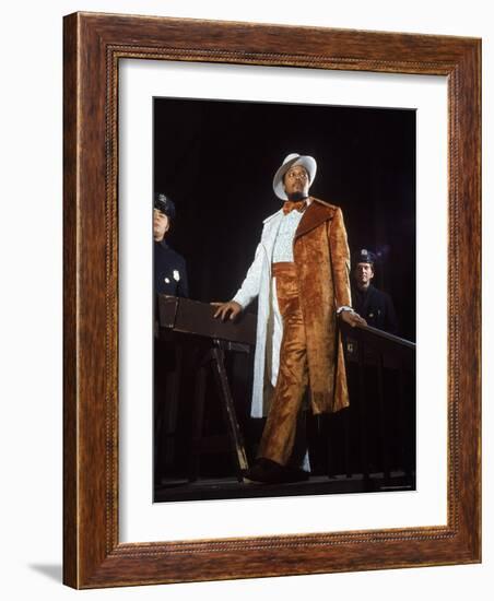Muhammad Ali Fan in Half Sequined, Velvet Suit at Madison Square Garden for Oscar Bonavena Fight-Bill Ray-Framed Photographic Print