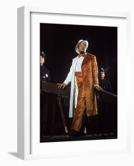 Muhammad Ali Fan in Half Sequined, Velvet Suit at Madison Square Garden for Oscar Bonavena Fight-Bill Ray-Framed Photographic Print