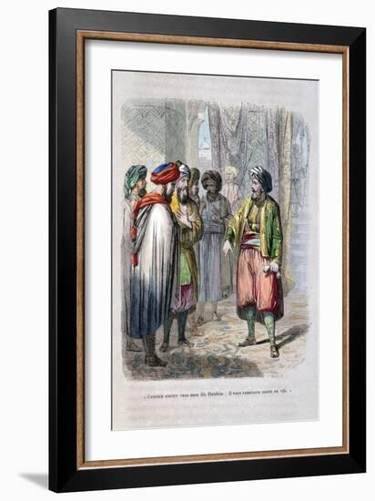 Muhammad Ali Sending His Son Ibrahim Pasha to Put Down the Saudi Revolt, 1811-1818-Jean Adolphe Beauce-Framed Giclee Print