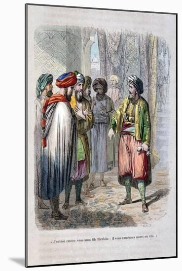 Muhammad Ali Sending His Son Ibrahim Pasha to Put Down the Saudi Revolt, 1811-1818-Jean Adolphe Beauce-Mounted Giclee Print