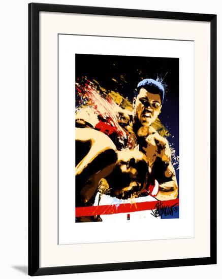 Muhammad Ali Sting Like A Bee Framed Art Print Joe Petruccio Art Com