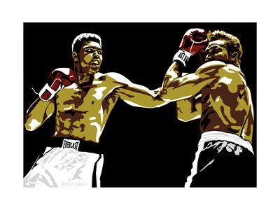 Muhammad Ali Sting Like A Bee Giclee Print Emily Gray Art Com