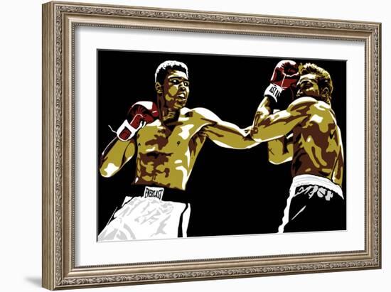 Muhammad Ali - Sting Like a Bee-Emily Gray-Framed Giclee Print