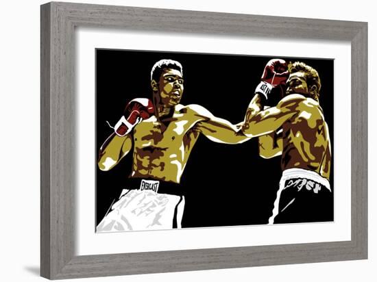 Muhammad Ali - Sting Like a Bee-Emily Gray-Framed Giclee Print