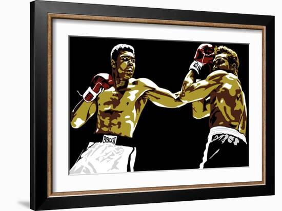 Muhammad Ali - Sting Like a Bee-Emily Gray-Framed Giclee Print