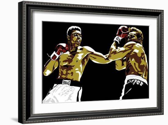 Muhammad Ali - Sting Like a Bee-Emily Gray-Framed Giclee Print