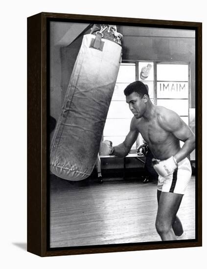 Muhammad Ali Training at the 5th Street Gym, Miami Beach, 27 September 1965-null-Framed Premier Image Canvas