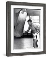 Muhammad Ali Training at the 5th Street Gym, Miami Beach, 27 September 1965-null-Framed Photographic Print