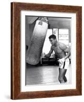 Muhammad Ali Training at the 5th Street Gym, Miami Beach, 27 September 1965-null-Framed Photographic Print