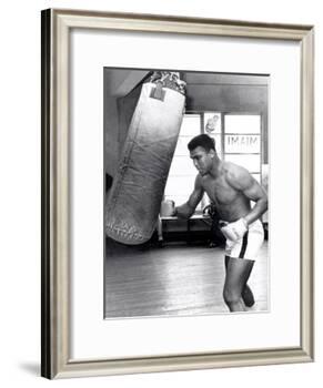 Muhammad Ali Training at the 5th Street Gym, Miami Beach, 27 September 1965-null-Framed Photographic Print