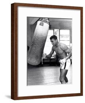 Muhammad Ali Training at the 5th Street Gym, Miami Beach, 27 September 1965-null-Framed Photographic Print