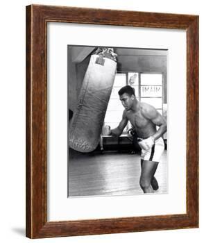 Muhammad Ali Training at the 5th Street Gym, Miami Beach, 27 September 1965-null-Framed Photographic Print