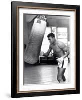 Muhammad Ali Training at the 5th Street Gym, Miami Beach, 27 September 1965-null-Framed Photographic Print
