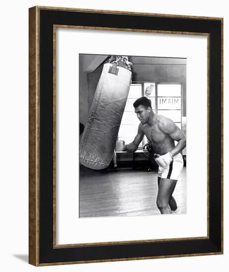 Muhammad Ali Training at the 5th Street Gym, Miami Beach, 27 September 1965-null-Framed Photographic Print