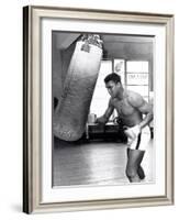 Muhammad Ali Training at the 5th Street Gym, Miami Beach, 27 September 1965-null-Framed Photographic Print