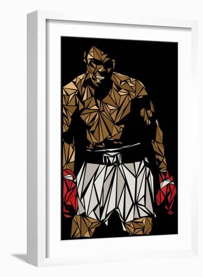 Muhammad Ali-Cristian Mielu-Framed Art Print