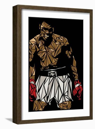 Muhammad Ali-Cristian Mielu-Framed Art Print