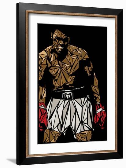 Muhammad Ali-Cristian Mielu-Framed Art Print