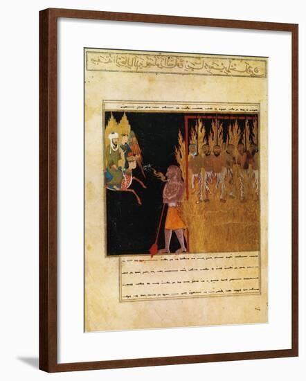 Muhammad Descends into Hell with the Angel Gabriel-null-Framed Giclee Print