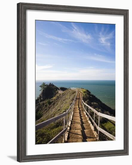 Muir Beach Overlook, Golden Gate National Recreation Area, San Francisco Bay Area, California, Usa-Walter Bibikow-Framed Photographic Print