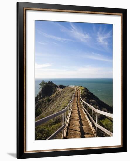 Muir Beach Overlook, Golden Gate National Recreation Area, San Francisco Bay Area, California, Usa-Walter Bibikow-Framed Photographic Print