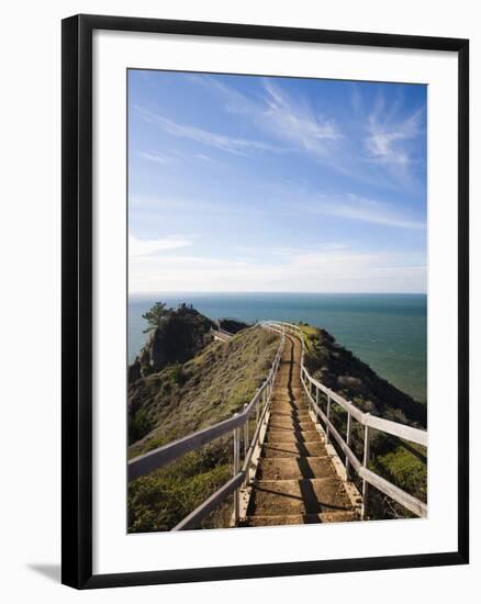 Muir Beach Overlook, Golden Gate National Recreation Area, San Francisco Bay Area, California, Usa-Walter Bibikow-Framed Photographic Print