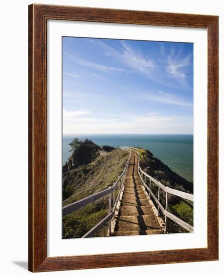 Muir Beach Overlook, Golden Gate National Recreation Area, San Francisco Bay Area, California, Usa-Walter Bibikow-Framed Photographic Print