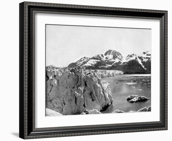 Muir Glacier, Alaska, USA, 1893-John L Stoddard-Framed Giclee Print