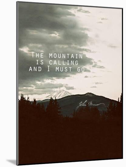 Muir Mountain-Leah Flores-Mounted Giclee Print