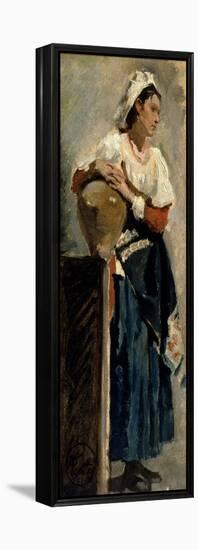 Mujer Con Cantaro-Maria Fortuny-Framed Premier Image Canvas