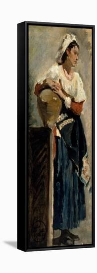 Mujer Con Cantaro-Maria Fortuny-Framed Premier Image Canvas